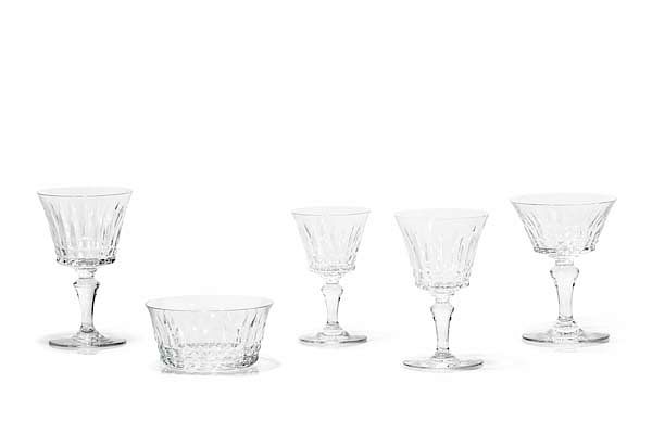 Appraisal: A suite of Baccarat Cote d'Azur glass tableware A suite