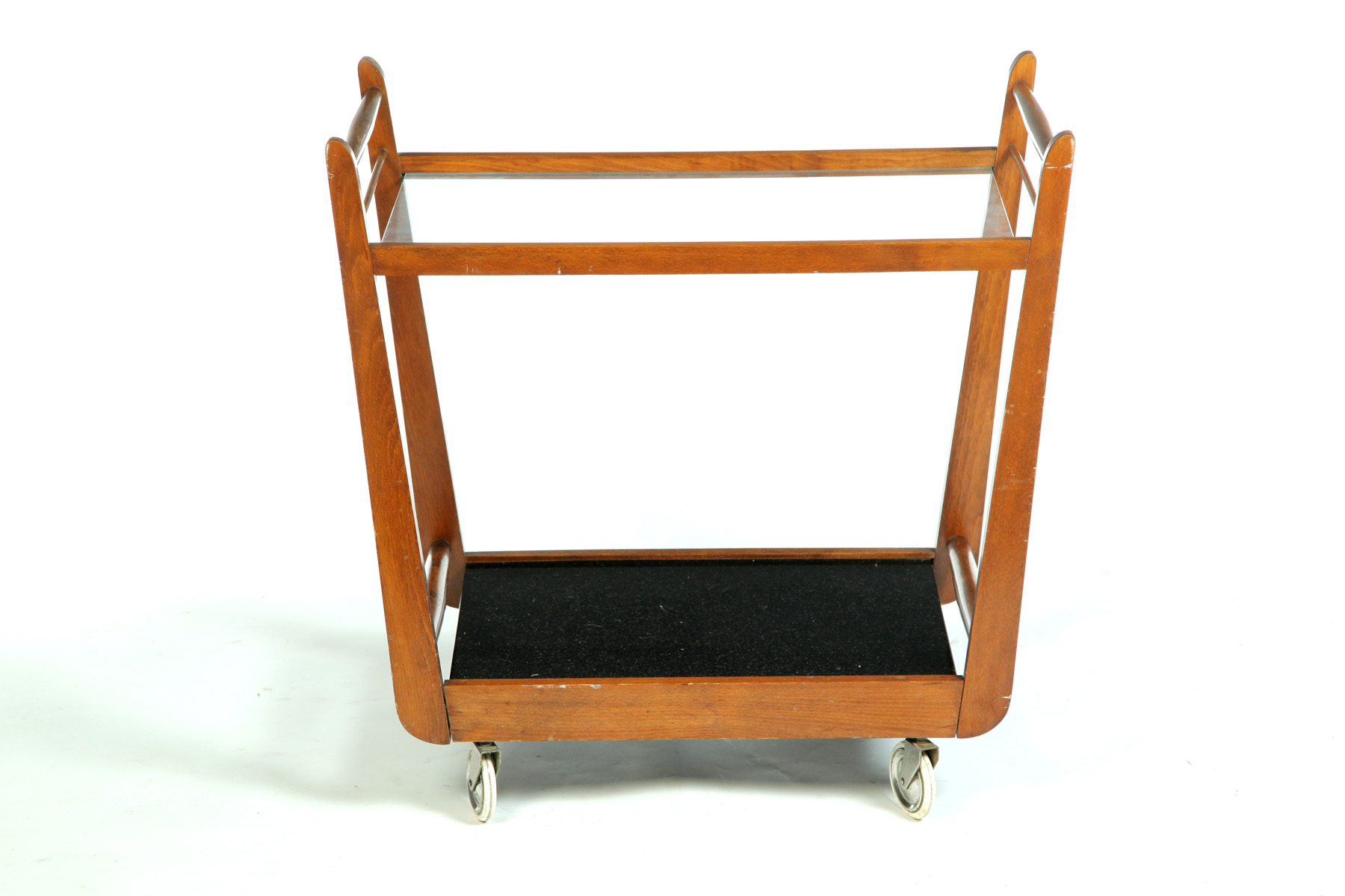 Appraisal: DANISH MODERN BAR CART Mid th century Of rectangular form