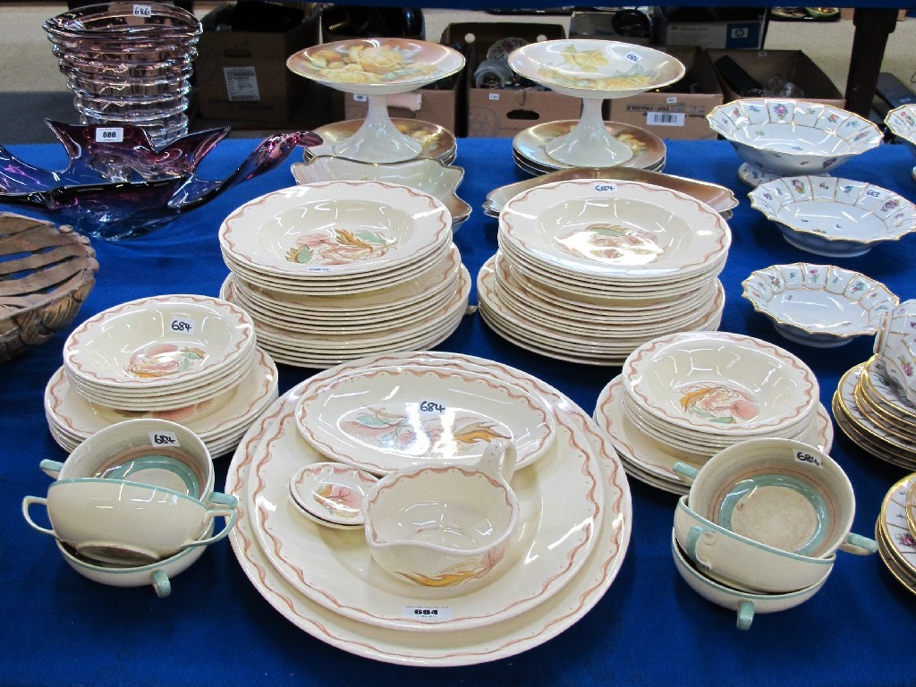 Appraisal: Susie Cooper dinner set to include plates bowls platters and