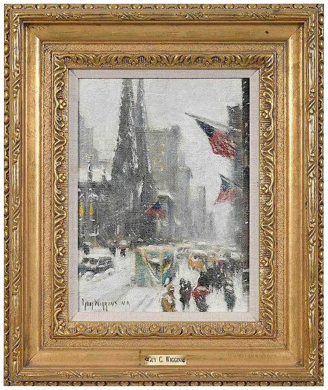 Appraisal: Guy Carleton Wiggins New York Connecticut Florida - Fifth Avenue