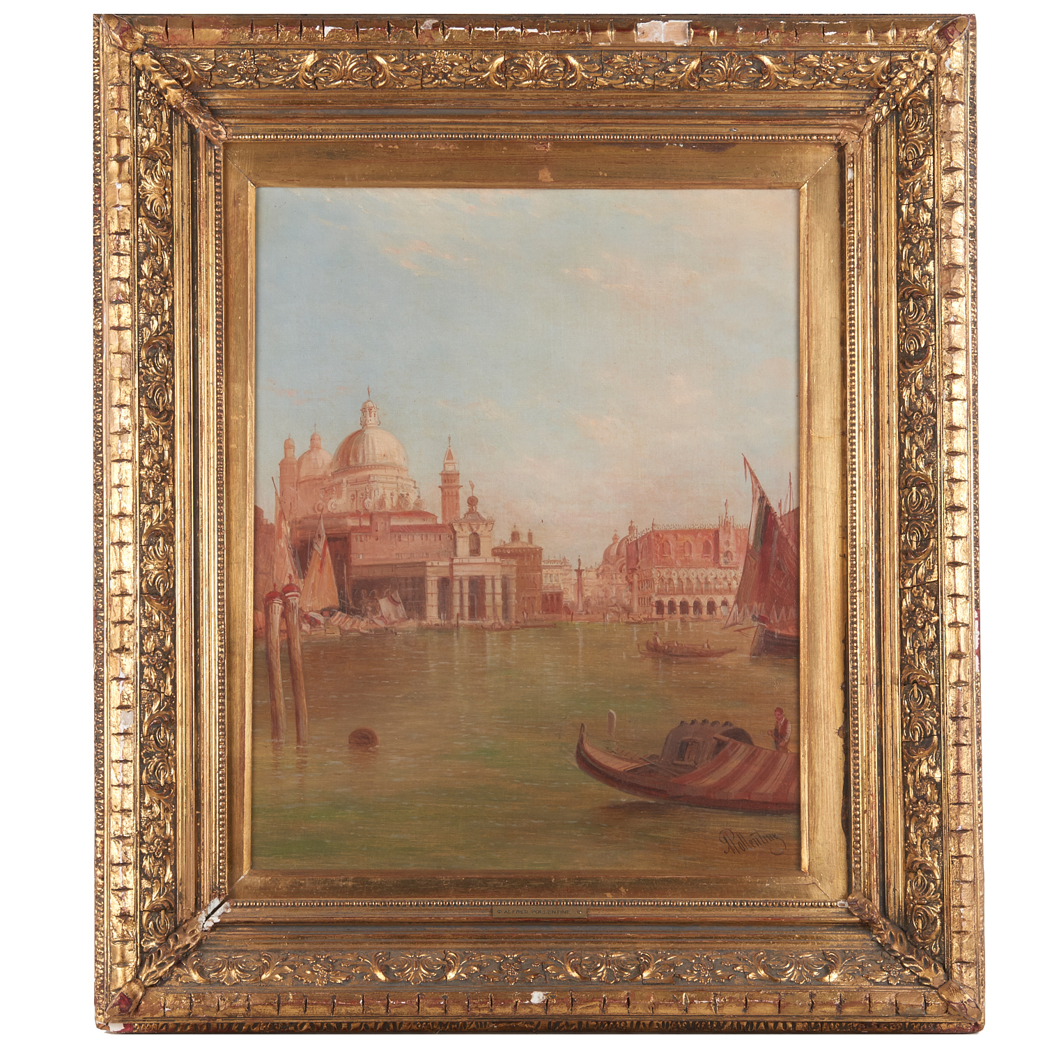 Appraisal: ALFRED POLLENTINE ATTRIB PAINTING Attributed to Alfred Pollentine British -