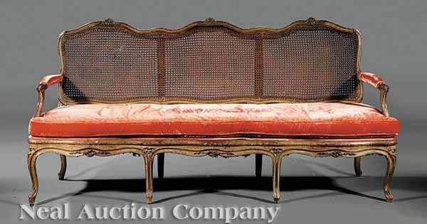 Appraisal: A Louis XV Carved and Painted Settee mid- th c