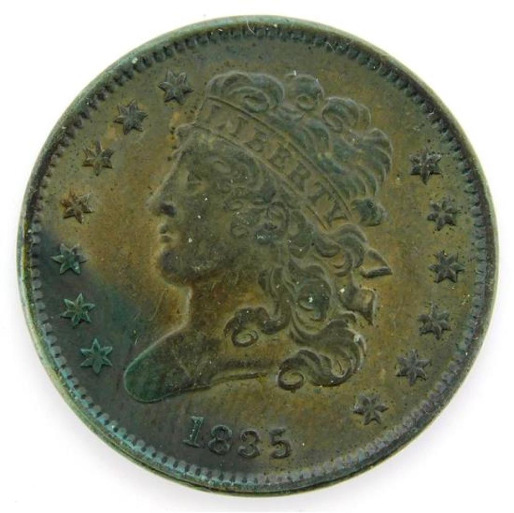 Appraisal: COIN Half Cent Extremely Fine NOTE ACCORDING TO THE STATE