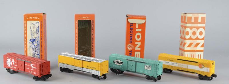 Appraisal: Lot Of Lionel Series Train Cars Four different cars in