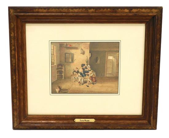 Appraisal: David Wilkie Scottish - c watercolor signed in image on