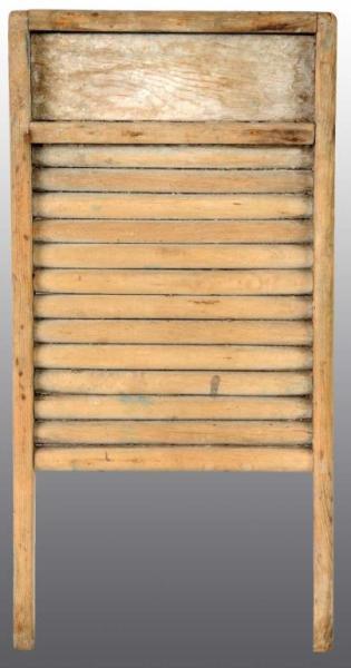 Appraisal: Early Wooden Washboard Condition Excellent Size x