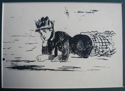 Appraisal: DOUARD MANET french - two photomechanical prints ANNABEL LEE x