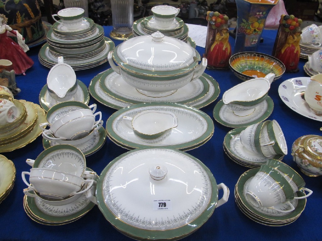 Appraisal: Royal Worcester 'Regency' pattern tea and dinner service