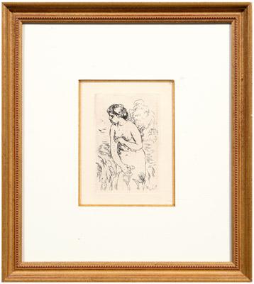 Appraisal: Pierre-Auguste Renoir etching French - Baigneuse debou t a mi-jambes