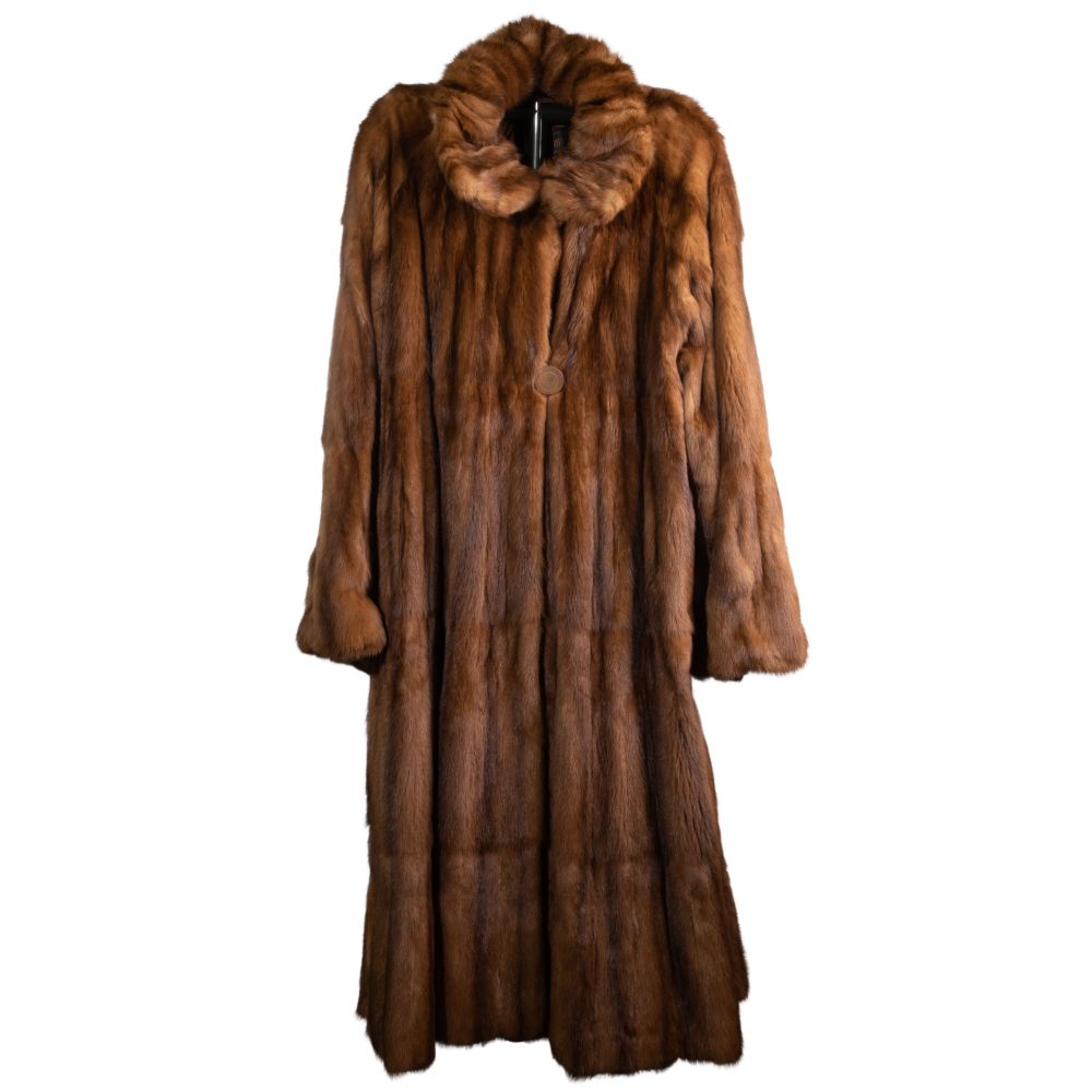 Appraisal: FENDI MINK FUR FULL LENGTH COATBrown mink from the Carol