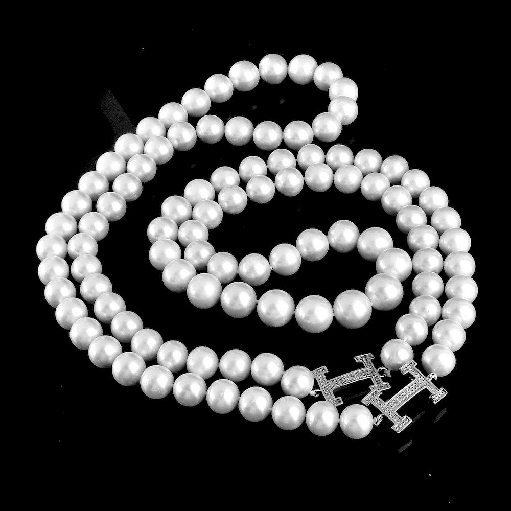 Appraisal: - mm South Sea Pearl Necklace Single Strand - mm