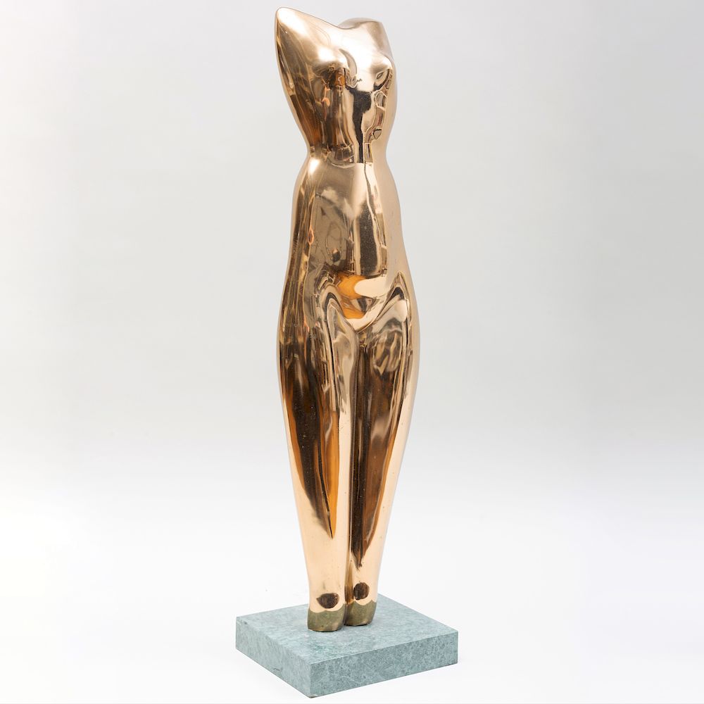 Appraisal: After Alexander Archipenko - Female Torso Bronze inscribed 'Archipenko' and