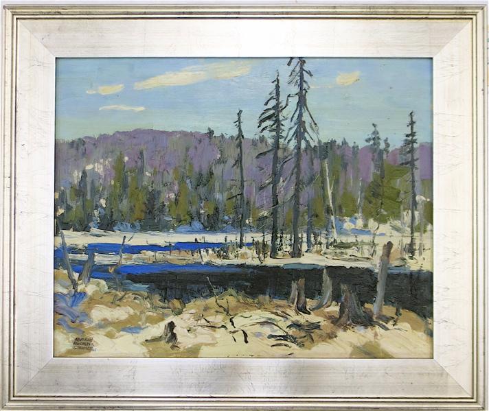 Appraisal: MURRAY McCHEYNE STEWART OIL ON BOARD Canada - Little Madawaska