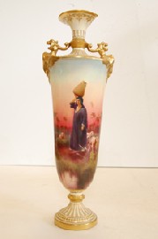 Appraisal: ROYAL DOULTON HAND PAINTED VASE SIGNED ALLEN AF