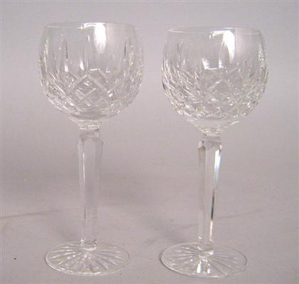 Appraisal: Twelve pieces of cut crystal stemware