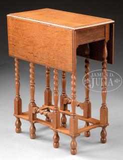 Appraisal: GILLOWS SMALL OAK GATE LEG TABLE Late th early th