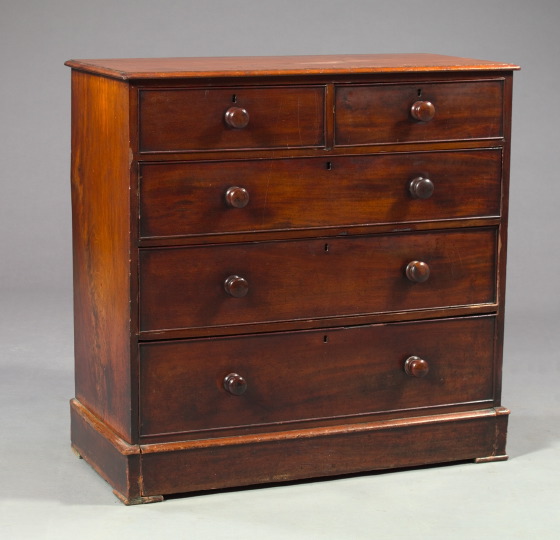 Appraisal: Victorian Mahogany Chest of Drawers third quarter th century with