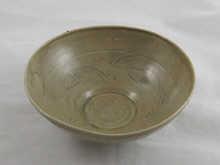 Appraisal: A Chinese Song Dynasty carved celadon bowl cm diameter