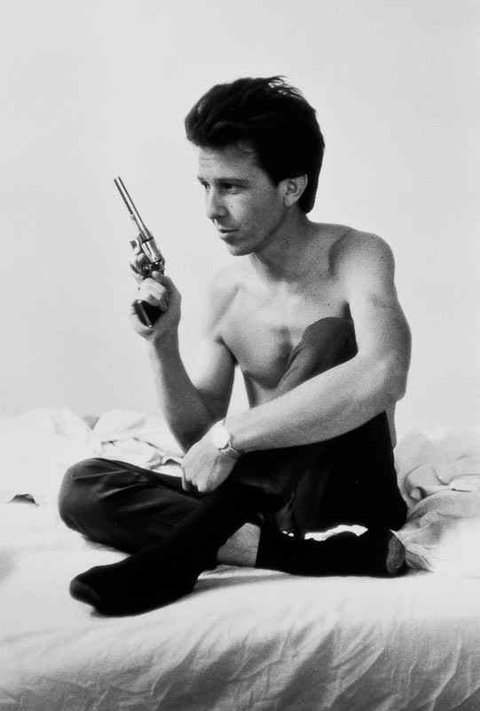 Appraisal: Larry Clark b Dead Billy Mann Gelatin silver print signed