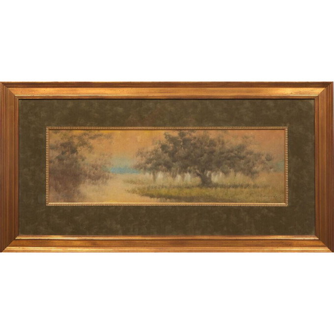 Appraisal: Alexander John Drysdale Louisiana - Louisiana Bayou with Oak Tree