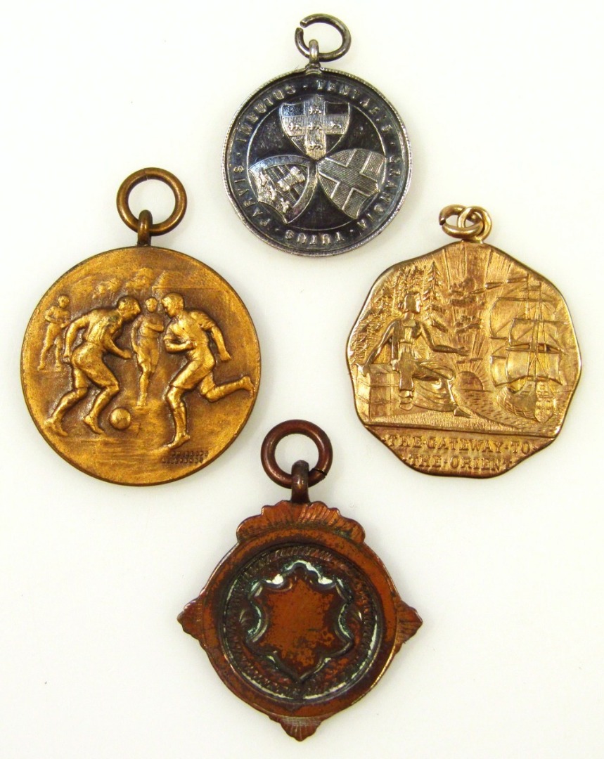 Appraisal: Various silver medals and medallions to include a Yangtse Flotilla