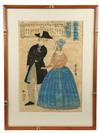 Appraisal: JAPANESE WOODBLOCK - Yokohama-e Western Subject Oban Tate-e from 'Pictures