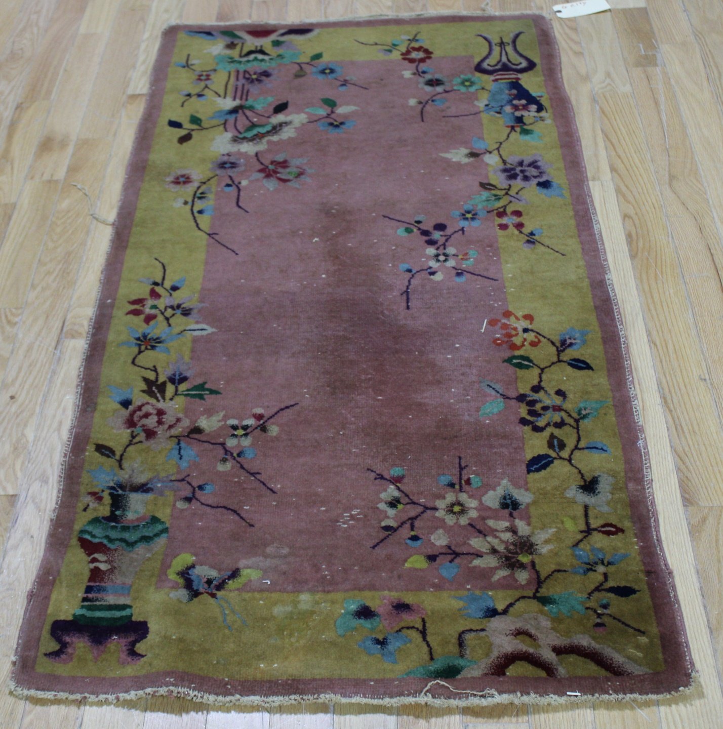 Appraisal: ART DECO FINELY HAND WOVEN CHINESE CARPET From a Long