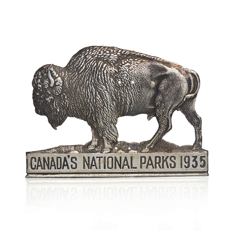 Appraisal: Canada's National Parks ' ' Radiator Badge Aluminum radiator badge