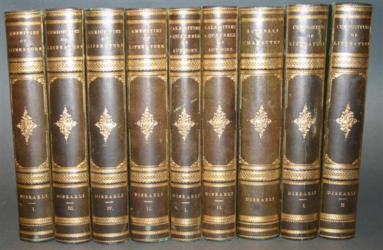 Appraisal: Isaac Disraeli Titles Vols Mostly edited by B Disraeli NY