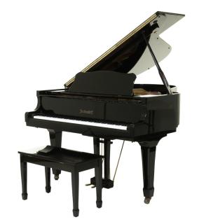 Appraisal: A BECHENDORFF EBONY POLISHED BABY GRAND PIANO A BECHENDORFF EBONY