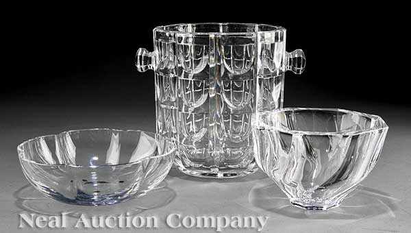 Appraisal: A Group of Crystal Tableware including a Baccarat bowl height