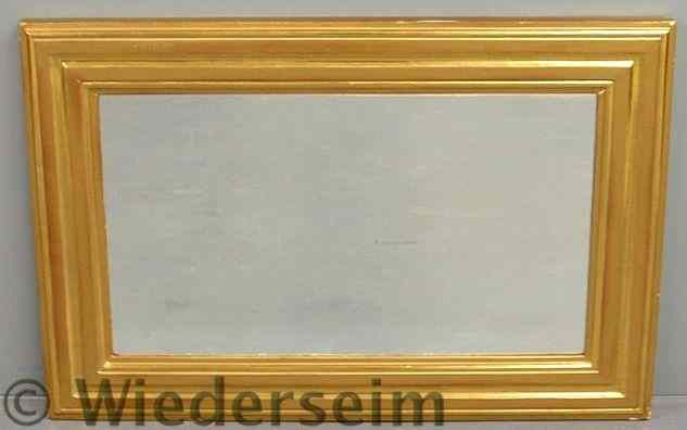 Appraisal: Large rectangular gilt framed mirror x