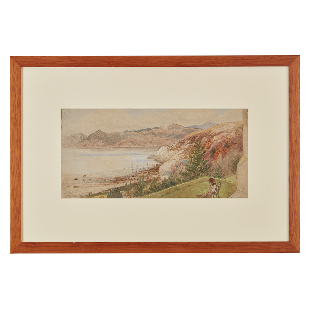 Appraisal: JEMIMA WEDDERBURN BLACKBURN BRITISH - ROSHVEN BAY FROM A WINDOW