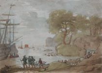 Appraisal: J J Boydell English circa Hand-colored engraving framed From the