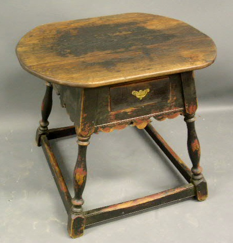 Appraisal: Reproduction th c Pennsylvania tavern table with an oval top