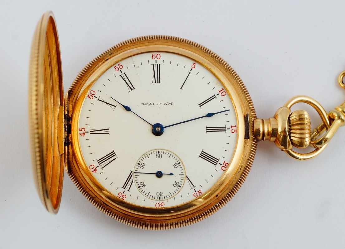 Appraisal: K YG Waltham S HC pocket watch j movement SN