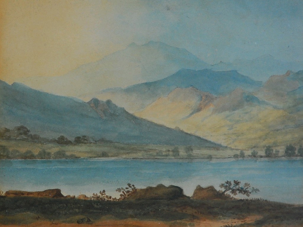 Appraisal: W H TURNER nineteenth century PAIR OF WATERCOLOUR DRAWINGS 'Langdale