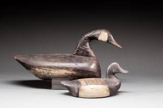 Appraisal: Two Long Island Decoys A Bluebill Drake attributed to the