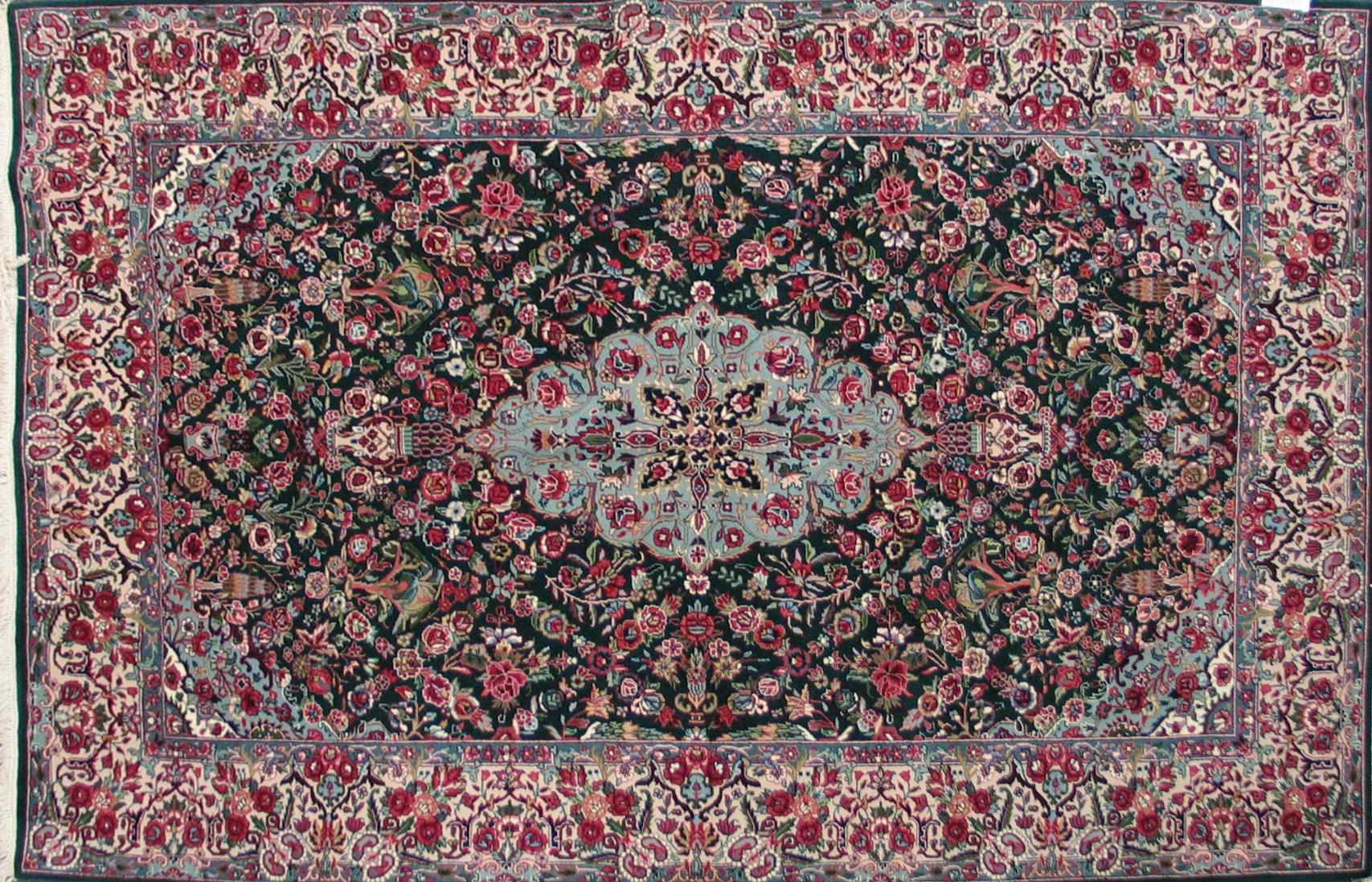 Appraisal: Property of various owners An Indian carpet size approximately ft