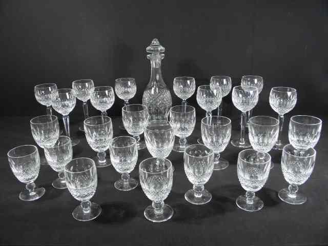 Appraisal: Waterford Irish crystal stemware and decanter set in the ''Colleen''