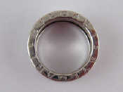 Appraisal: An carat white gold ring by Bulgari designed as a