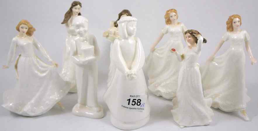 Appraisal: A collection of Royal Doulton Sentiments Figures comprising Good Luck