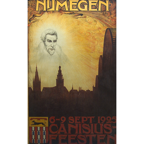 Appraisal: Numegen- Sept - Canisius Feesten poster x framed