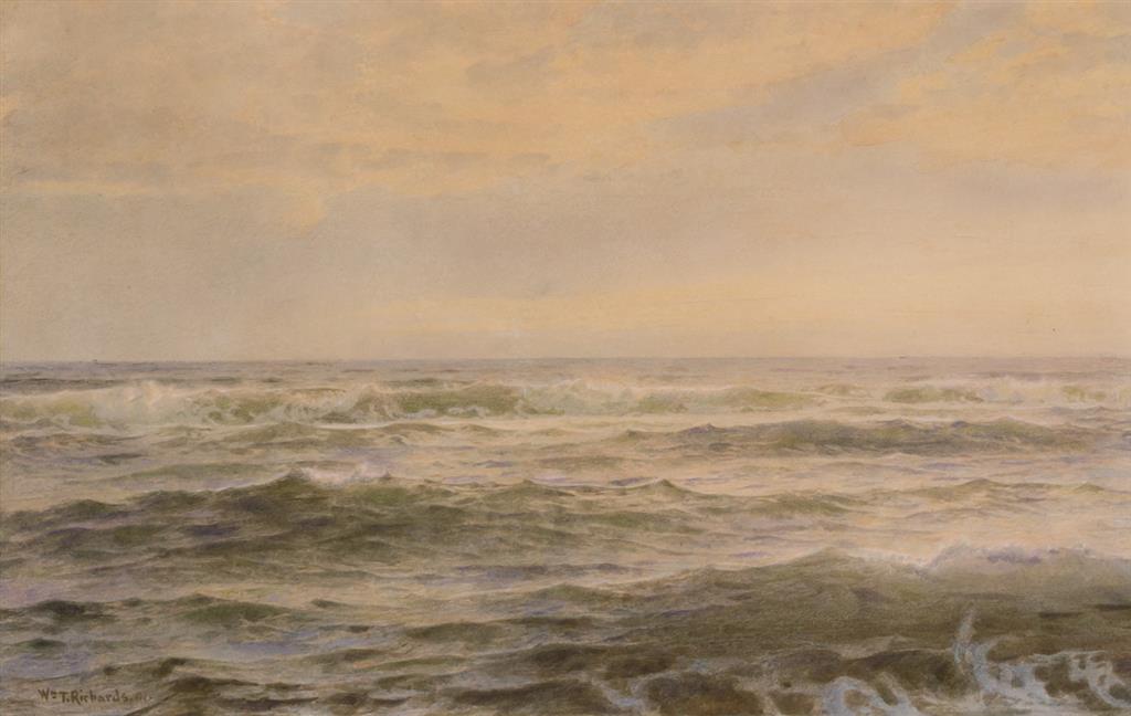 Appraisal: WILLIAM TROST RICHARDS American - Shoal Water watercolor on paper