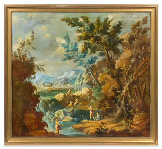 Appraisal: Sale Lot Italian School Likely Late th Century Landscape with