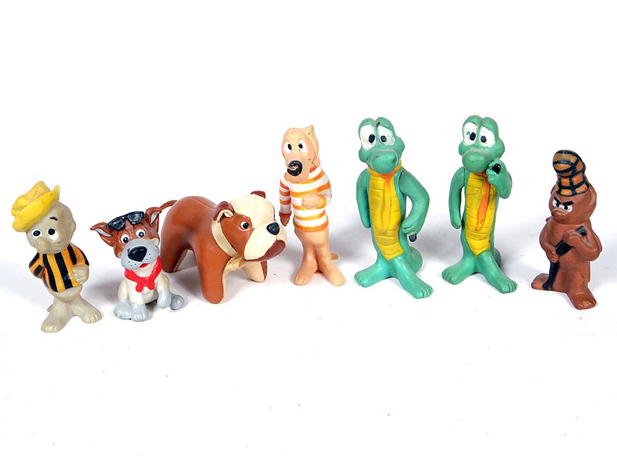 Appraisal: Rubber Animal Toys etc A group of six rubber toys