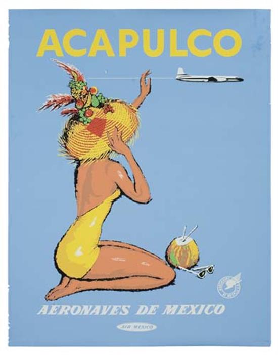 Appraisal: ANONYMOUS ACAPULCO x inches x cm Condition B overpainting and