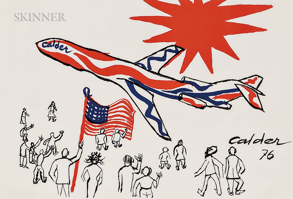 Appraisal: Alexander Calder American - Flying Colors of the United States