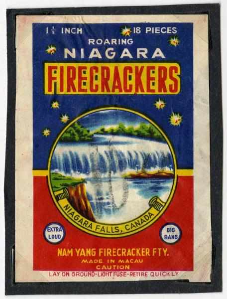 Appraisal: Roaring Niagara -Pack Firecracker Label Class Possibly one of few