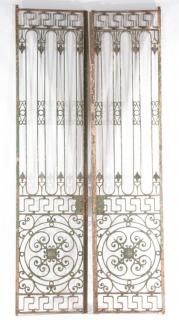 Appraisal: Pair of French Iron Gates c in h x in